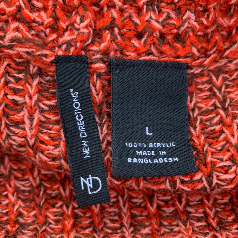 New Directions Open Front Knit Cardigan Size L - Picture 4 of 5